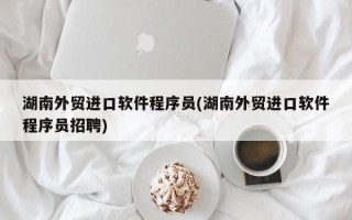 湖南外贸进口软件程序员(湖南外贸进口软件程序员招聘)